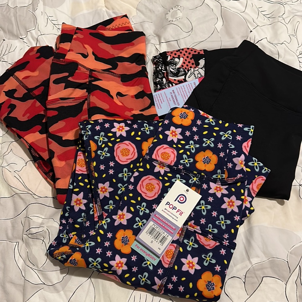 Pop fit leggings nwt bundle of 3 small